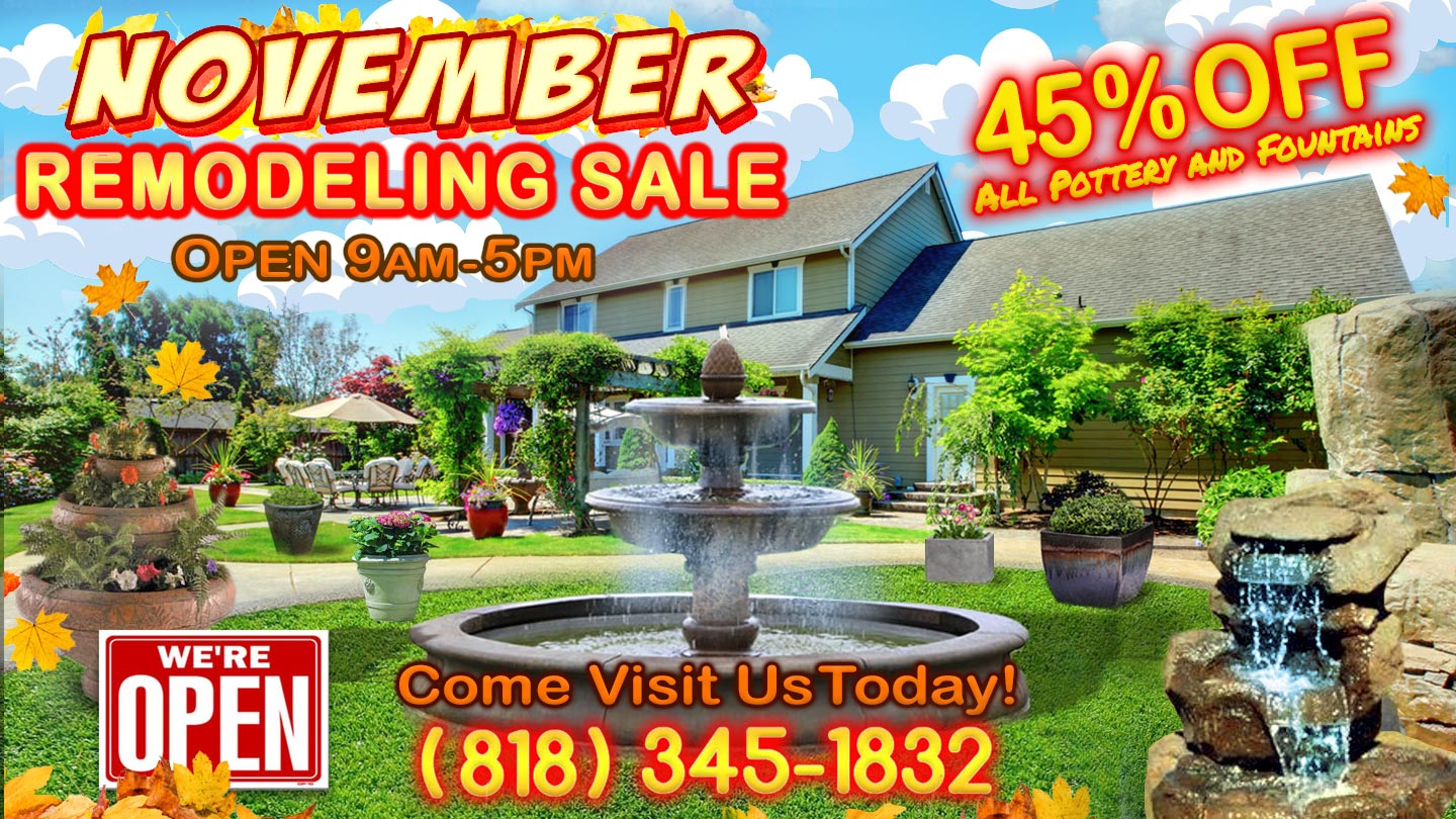 NOVEMBER REMODELING SALE - 45% OFF