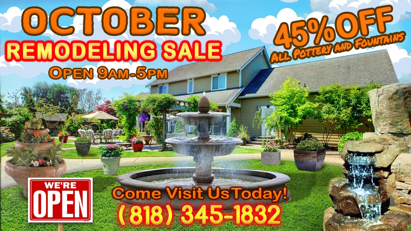 OCTOBER REMODELING SALE - 45% OFF